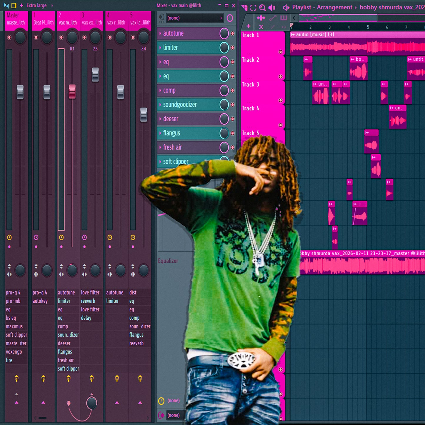 vaxfr - bobby shmurda (lilith flp, template, main, double, adlibs, masters, and theme)
