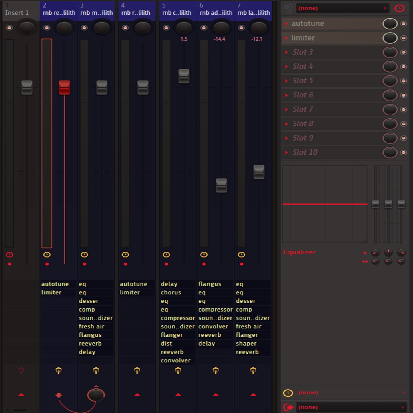 Lilith's RnB Preset (lilith template, main, double, and adlibs)