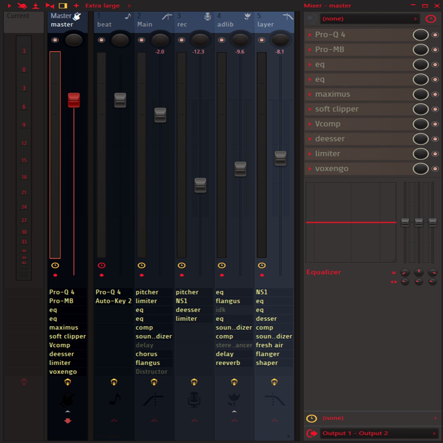 Lilith's Indie Preset (lilith template, main, double, adlibs, and masters)