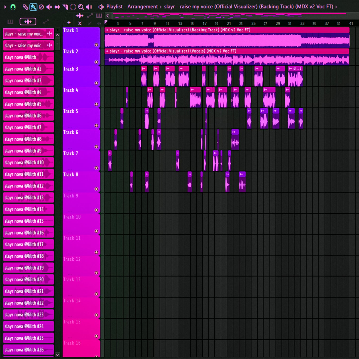 Slayr- AVANT NOVA (lilith flp, template, main, adlib, masters, and theme)
