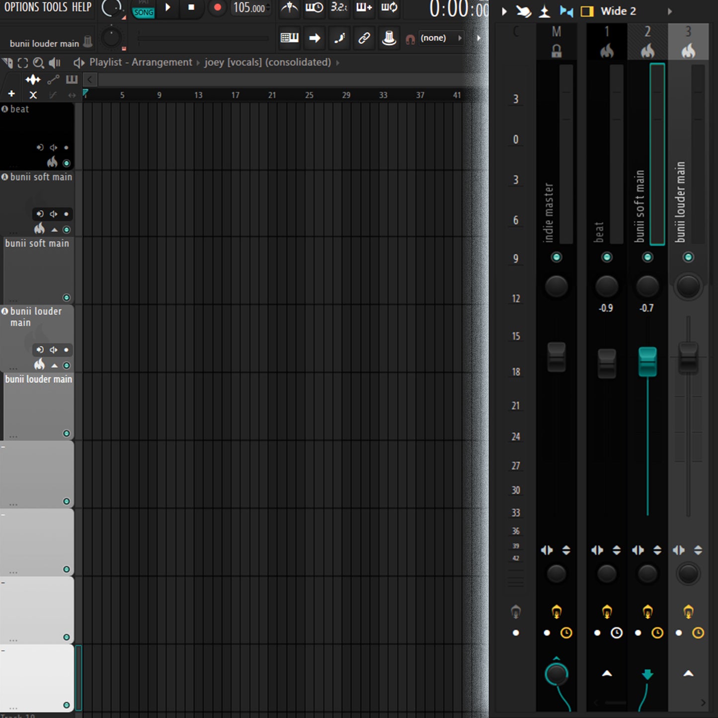 bunii (Remade FLP, Template, Indie Master, The Best Stock Master, and The Best Waves Master)
