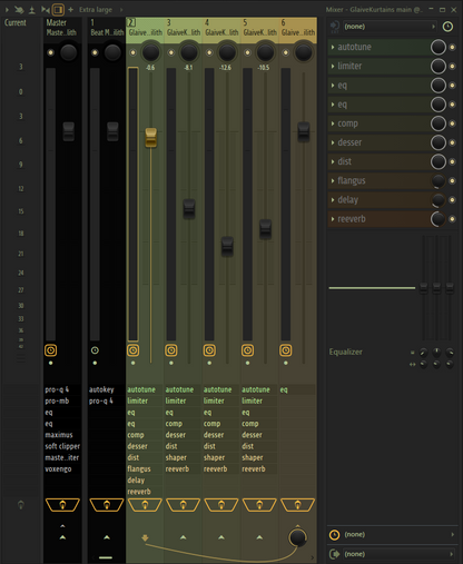 Glaive & Kurtains- Flyen (lilith flp, template, main, layer, masters, and theme)