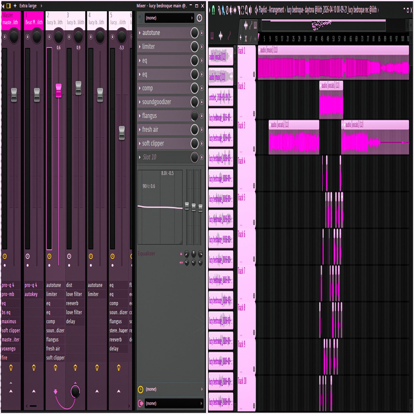 lucy bedroque - daytona (lilith flp, template, rec, theme, main, masters, and adlibs)