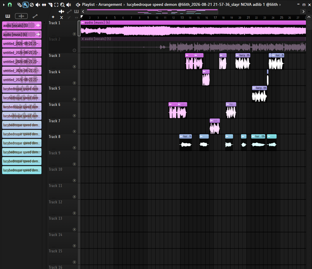 Lucy Bedroque- Speed Demon (lilith flp, template, main, sidechain, adlib, masters, and theme)