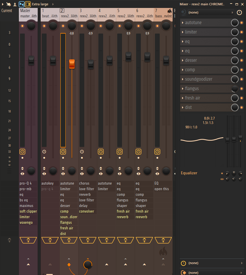 Rexv2- DcLikeDom & ChromeWristband (lilith flp, template, main, adlibs, layer, masters, and theme)