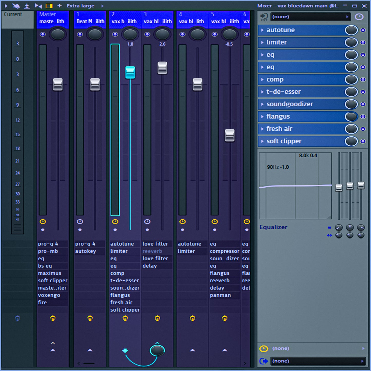 vax blue dawn (lilith flp, template, main, adlibs, and theme)